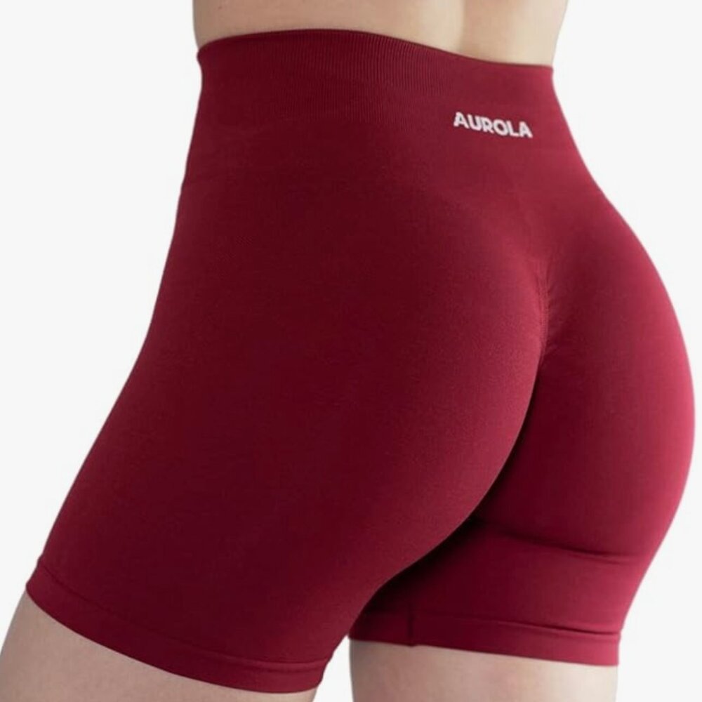 NWOT Aurola deep red shorts